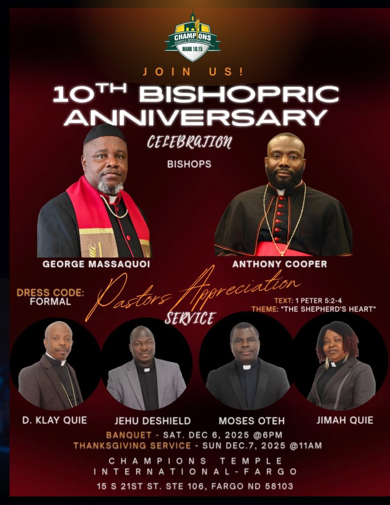 Bishopric Anniversary flyer