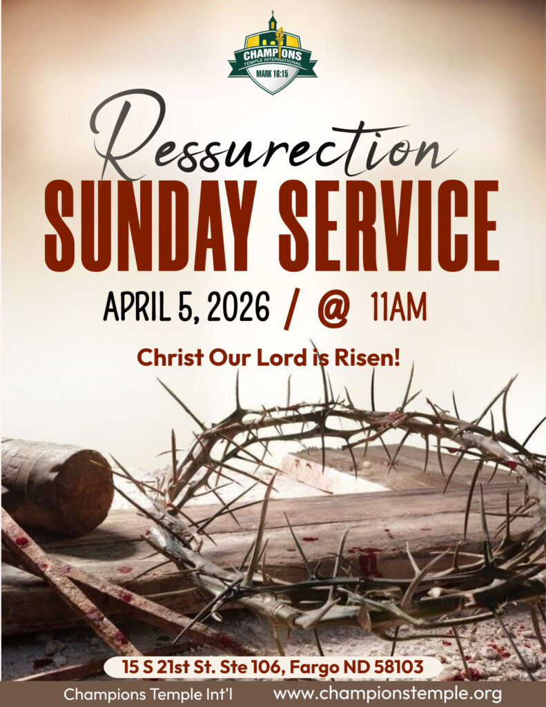 Easter Sunday Service flyer